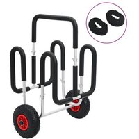 Carro de Kayak Vidaxl para 2 tablas, 90 Kg, aluminio