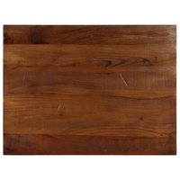 Tablero de Mesa Rectangular de Madera Maciza Reciclada 80x50x2,5 cm
