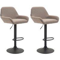 Clp Set de 2 Taburetes Braga en Tela 52x51x89 cm