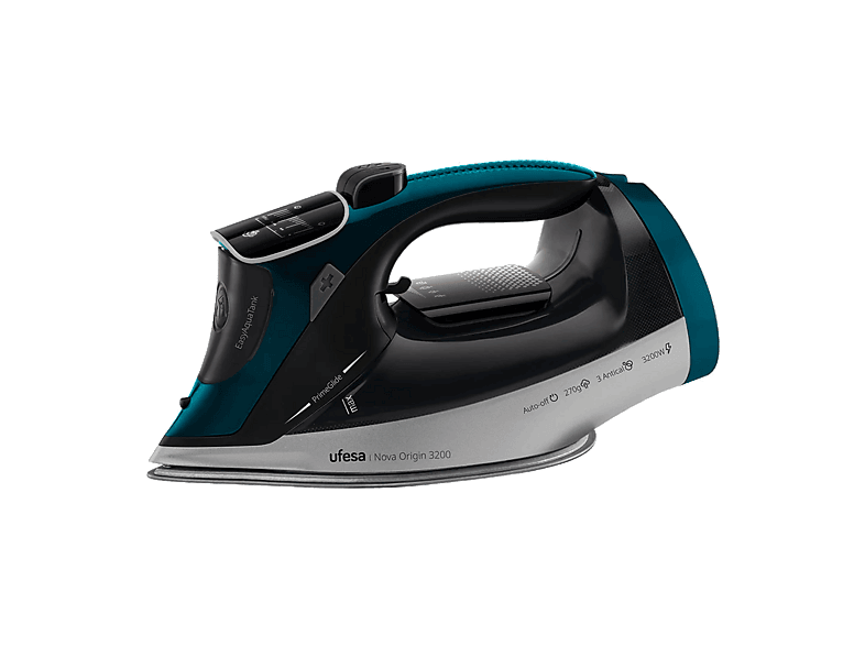 Plancha de vapor Ufesa Nova Origin 3200W Digital con 260g de golpe de vapor, depósito 350ml, continuo 50g/min, sistema 3 antical