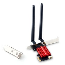 Adaptador de red inalámbrica PCIe WiFi y Bluetooth para escritorio Windows
