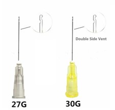 Puntas desechables de aguja de riego endo dental 27/30G 2 lados
