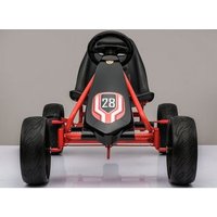 Kart de Pedales Aerodinámico para Niños 3-8 años con Ruedas EVA, Volante y Llantas Deportivas