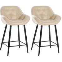 Set De 2 Taburetes De Bar Gibson 57.5x54x93.5 Cm