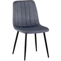 Silla de comedor Dijon de terciopelo