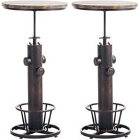 Juego de 2 mesas de bar Ruhr Metal Ø 54 cm