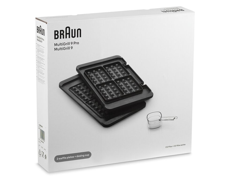 Set de 2 placas para gofres y vaso dosificador para MultiGrill 9 y 9 Pro