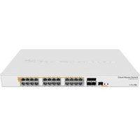 Conmutador Mikrotik 24 puertos Gigabit con 4 SFP, rack 19