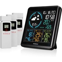 Kienzle Estación Meteorológica Inalámbrica con 3 Sensores Exteriores