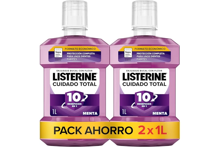 Listerine Cuidado Total 2x1L