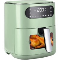 ZMH Freidora de Aire 6L con Ventana de Visualización y 7 Programas de Cocción