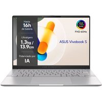 Portátil Asus Vivobook S 14 OLED M5406NA-QD082W con AMD Ryzen 5 7535HS, 16 GB RAM, 512 GB SSD, 14"