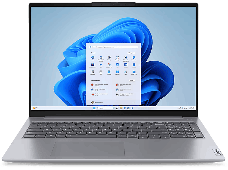 Lenovo ThinkBook 16 G7 ARP Profesional 16GB RAM 512GB SSD AMD Ryzen 5 7535HS Windows 11 Pro