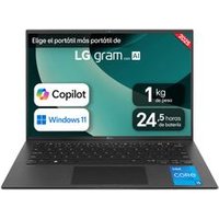 Portátil LG Gram 14" 14z90ru, Windows 11, Intel Core i5, 16 GB de RAM, 1 TB SSD