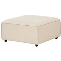 Otomana Sofá Módulo Tapizado Moderno Reposapiés Cuadrado Patas Negras Tela Ardal