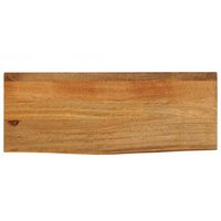 Tablero de Mesa Borde Natural Madera Maciza 90x30x3,8 cm Vidaxl
