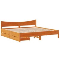 Estructura de Cama con Cajones Madera Pino 180x200 cm