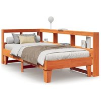 Sofá con estantería sin colchón de madera maciza 90x200 cm