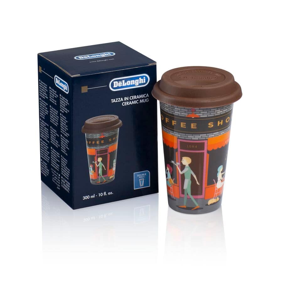 De'Longhi Taza de cerámica de doble pared 300 ml DLSC066