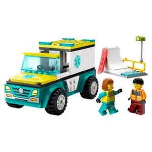 LEGO City Ambulancia de emergencias y chico con snowboard (60403)