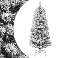 Árbol de Navidad Artificial 150 cm con Bisagras y Nieve Flocada