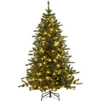 Árbol de Navidad Homcom de plástico y metal Ø117x180 cm