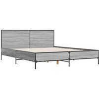 Estructura de Cama de Madera y Metal Sonoma 120x200 cm