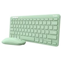 Trust Lyra Teclado y Ratón inalámbricos RF + Bluetooth, QWERTY italiano