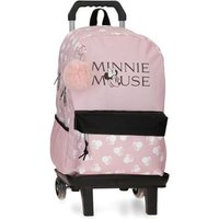 Mochila Escolar con Carro Disney Minnie Heads