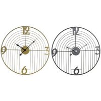 Reloj Pared Metal 45x3x45 2 Surt.