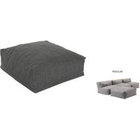 Pouf de poliéster modular 87x87x32 cm