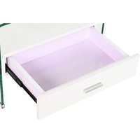 Mesita de Noche Cristal MDF 50x40x45,5 cm