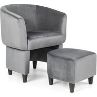 Sillón Chesterfield con Otomana 71x59x80 cm