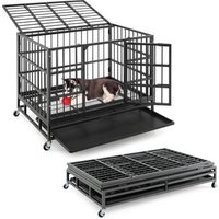 Jaula para perros plegable Costway 96x65x77 cm