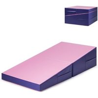 Colchoneta de Gimnasia En Forma de Cuña con Manija de Transporte Costway 150x70x35x10 cm