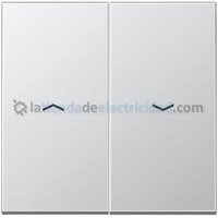Tecla doble para interruptor o pulsador de persiana aluminio Jung Al 2995 P
