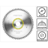 Festool Hoja de Sierra 216mm x 2,3mm x 30mm W60 60 Dientes (500125)