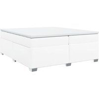 Cama Box Spring con Colchón Cuero Sintético 200x200 cm Vidaxl