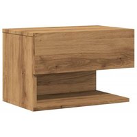 Mesita de noche de pared Roble Artisian Vidaxl