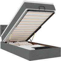 Cama Otomana con Colchón 90x200 cm Tela Vidaxl