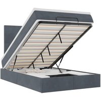 Estructura de Cama Otomana Colchones Terciopelo Vidaxl