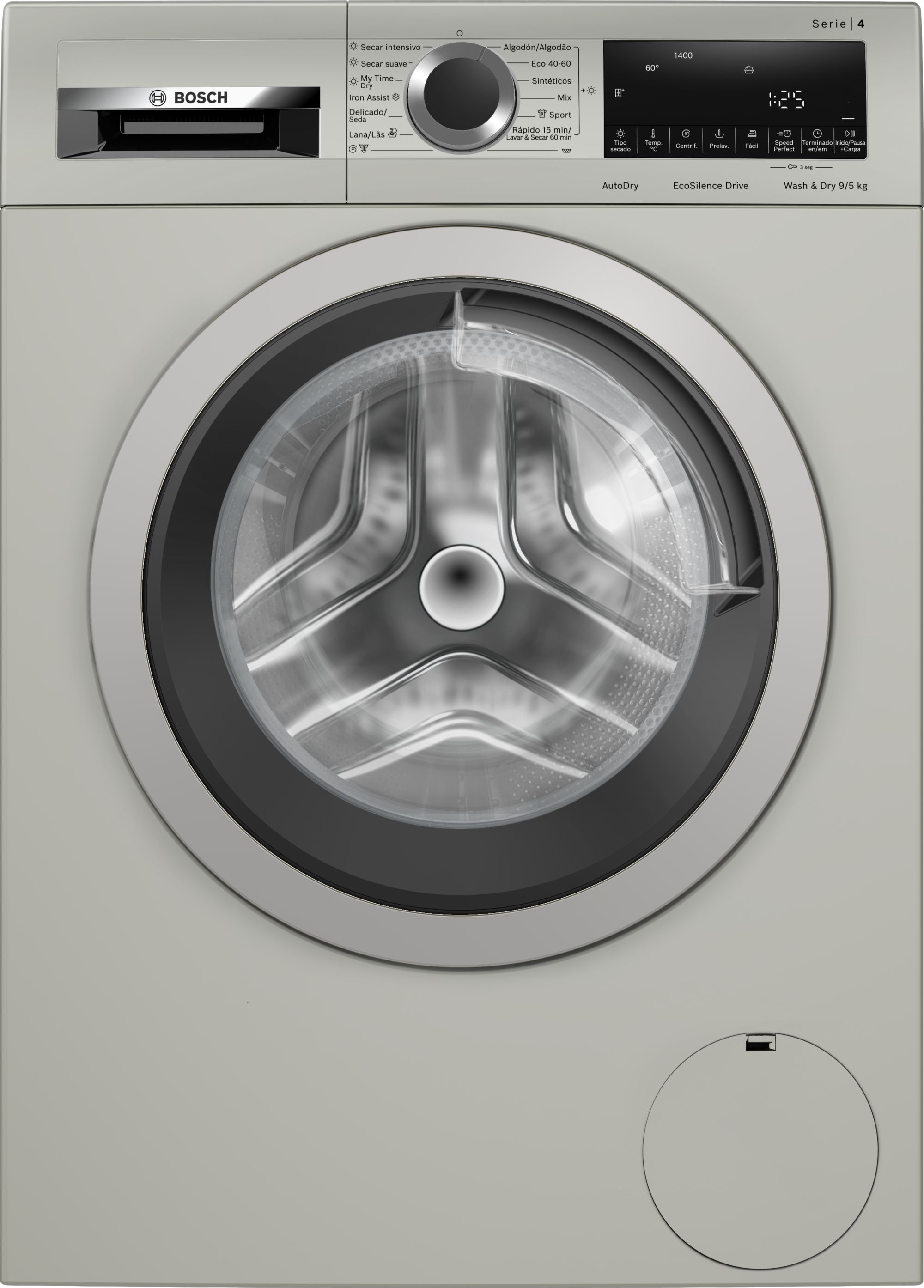 Bosch Serie 4 Lavadora-secadora 9/5 kg 1400 r.p.m. WNA1341XES