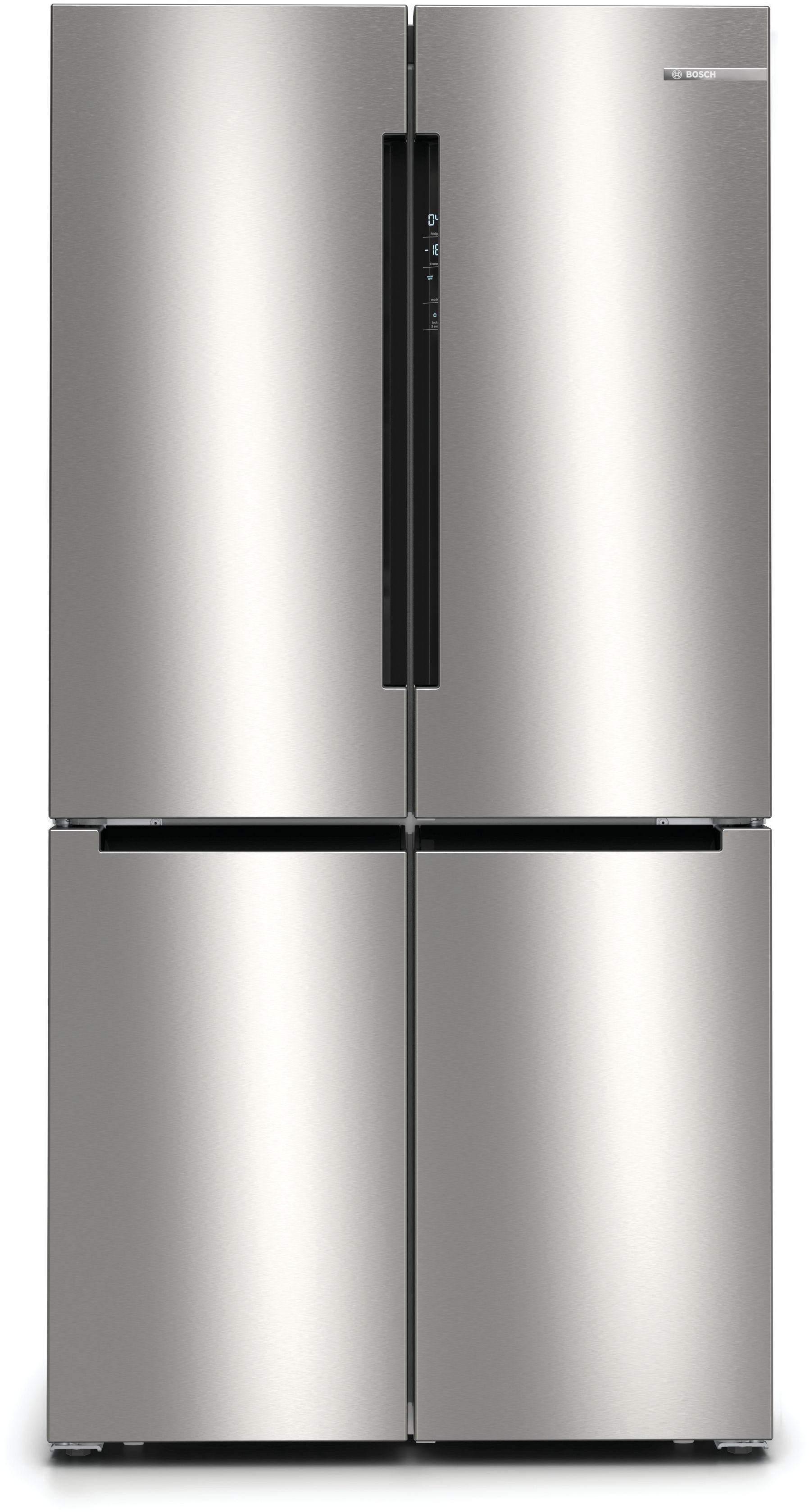 Bosch Serie 4 Refrigerador Multipuerta 183x90.5 cm Acero antihuellas 360 L KFN96VPEA
