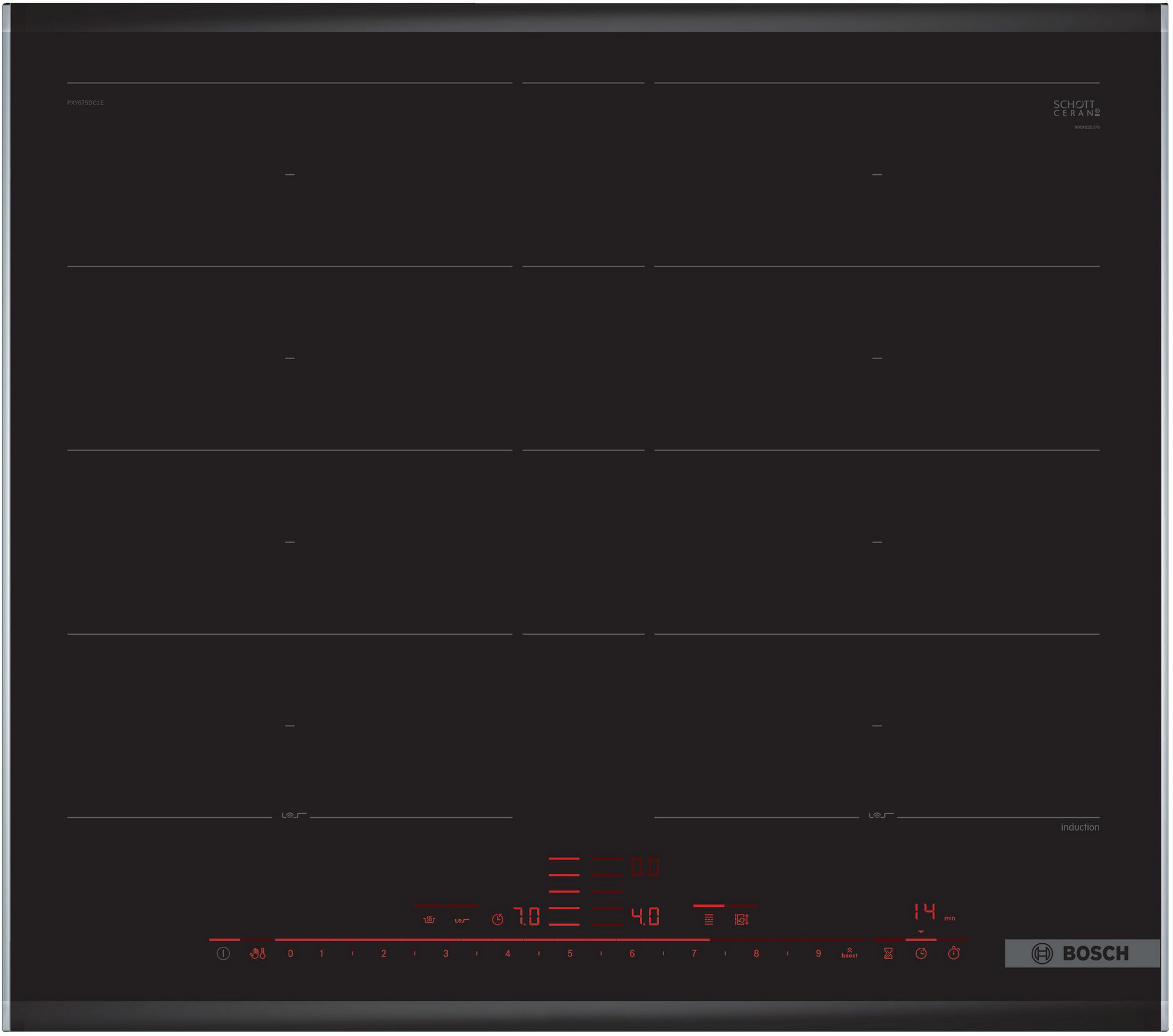 Bosch Serie 8 Placa de inducción 60 cm PXY675DC1E