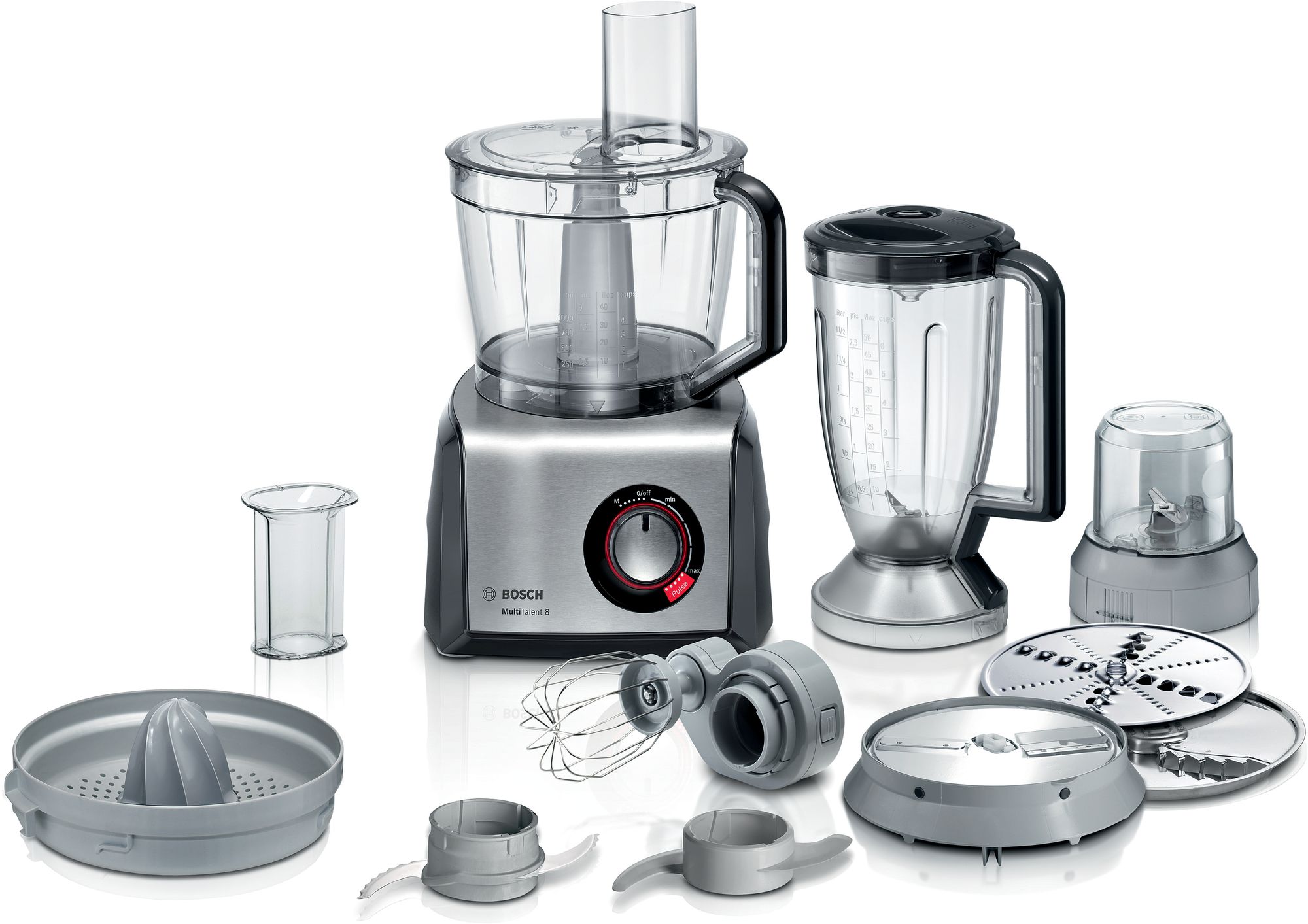 Bosch MultiTalent 8 Procesador de alimentos MC812M844 1250W Acero inoxidable