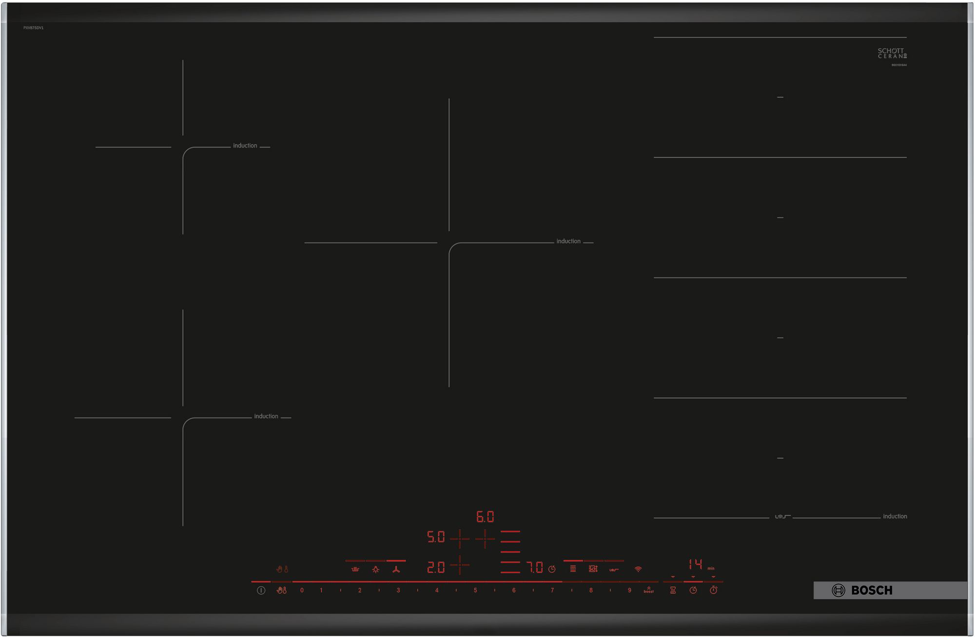 Bosch Serie 8 Placa Inducción 80 cm PXV875DV1E