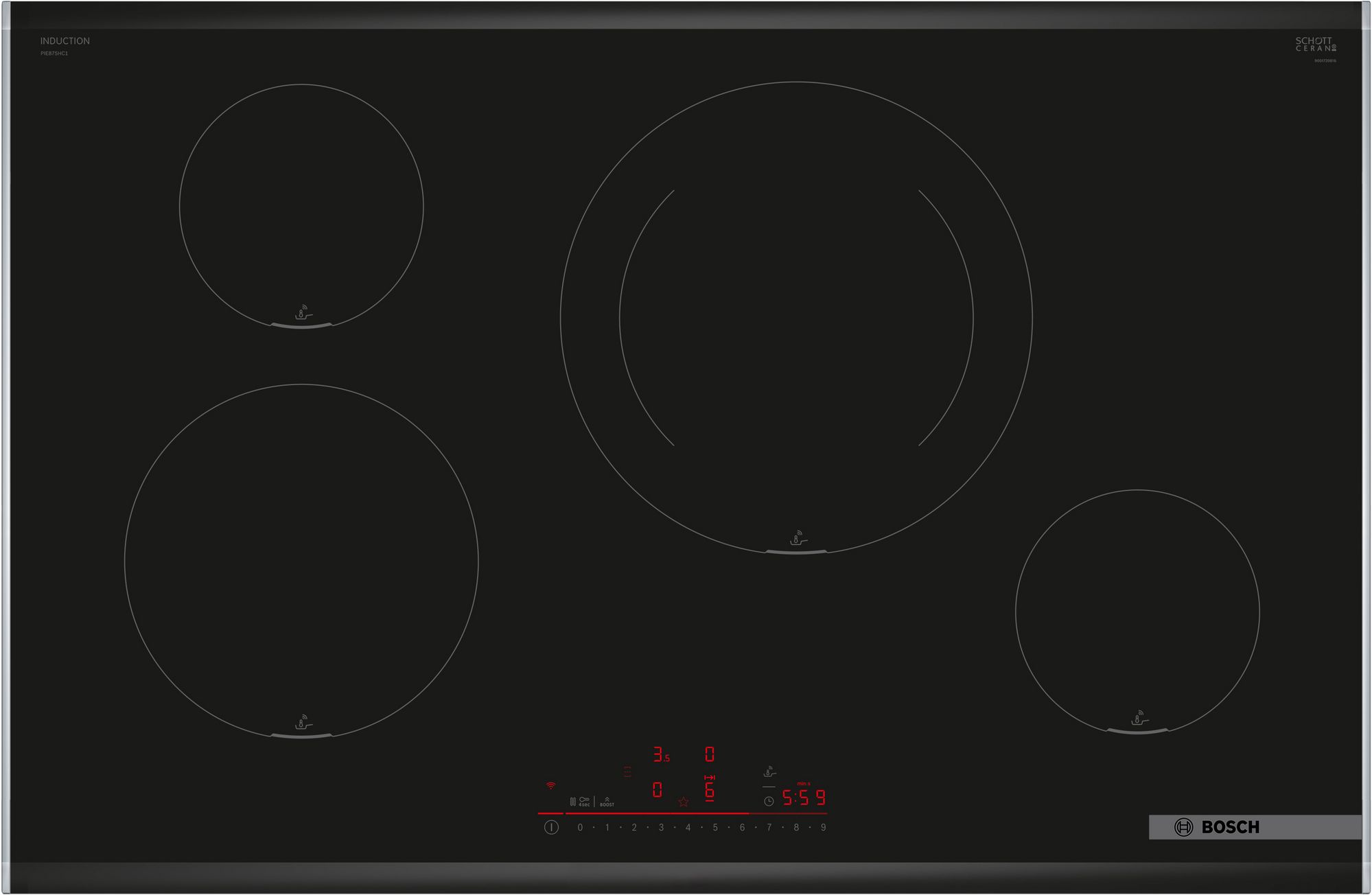 Bosch Serie 6 Placa de Inducción 80 cm PIE875HC1E
