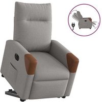 Sillón eléctrico reclinable y elevable de tela