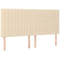 Cabeceros 4 Unidades de Tela 100x5x78/88 cm Vidaxl