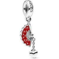 Charm Pandora Colgante Plata Abanico En Plata De Ley